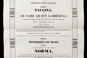 Cartell del Teatre Principal o de la Santa Creu (1836)